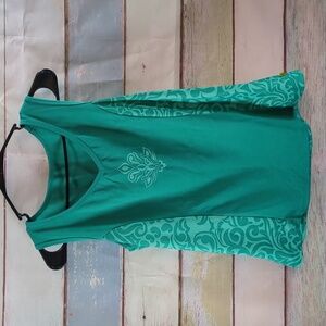 Teal Sleeveless Women's Top